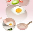 BestInduction / Open Flame Mini PINK Nonstick Pan Fry Egg/ Steak 12