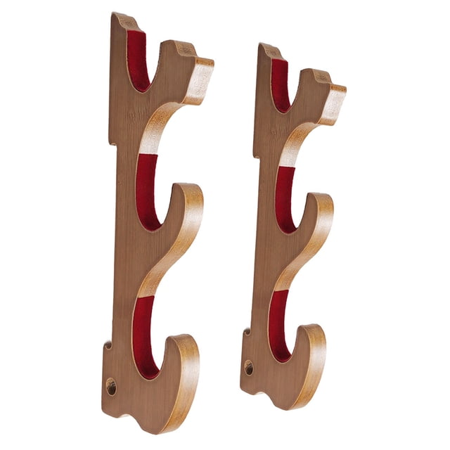 Expositor de espadas de pared, de bambú, decorativo y multifuncional. 3 niveles
