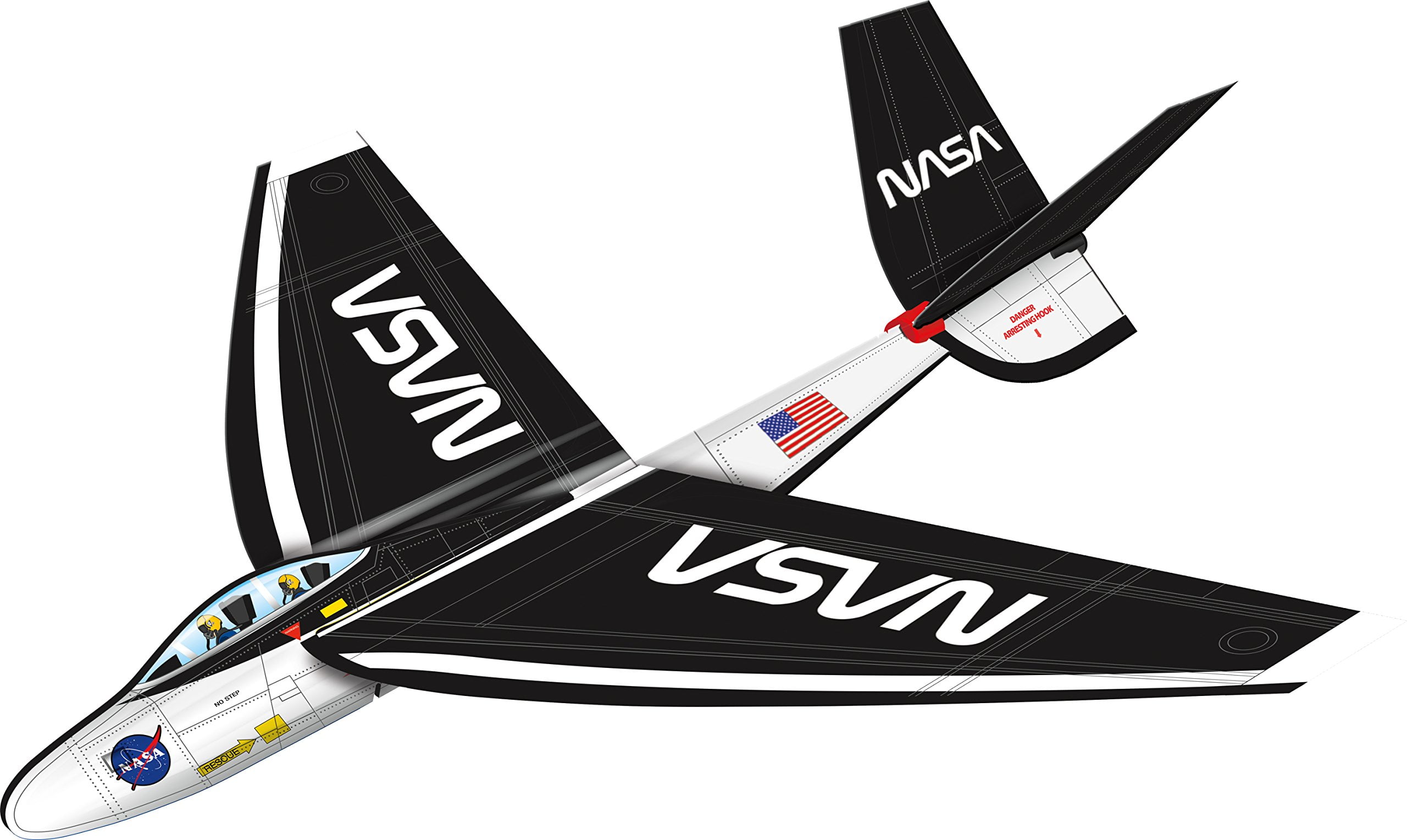 Buy XKites 25 FlexWing Glider, NASA Jet Shuttle 3D Flyer Online at