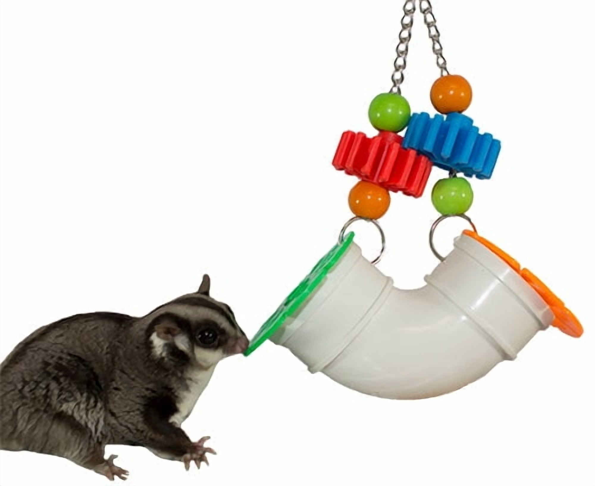Exotic Nutrition Jungle Canopy Toy Bundle - Colorful Interactive Climbing Forage Cage Accessory Toy Set - for Sugar Gliders, Rats, Ferrets, Hamsters, Squirrels, Parrots, Birds, Marmosets, Degus, Monk