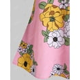 thumbnail image 4 of Tamaño Plus impresa flor Guipure de encaje sin mangas de panel Rosegal Camisetas sin mangas de talla grande, 4 of 5
