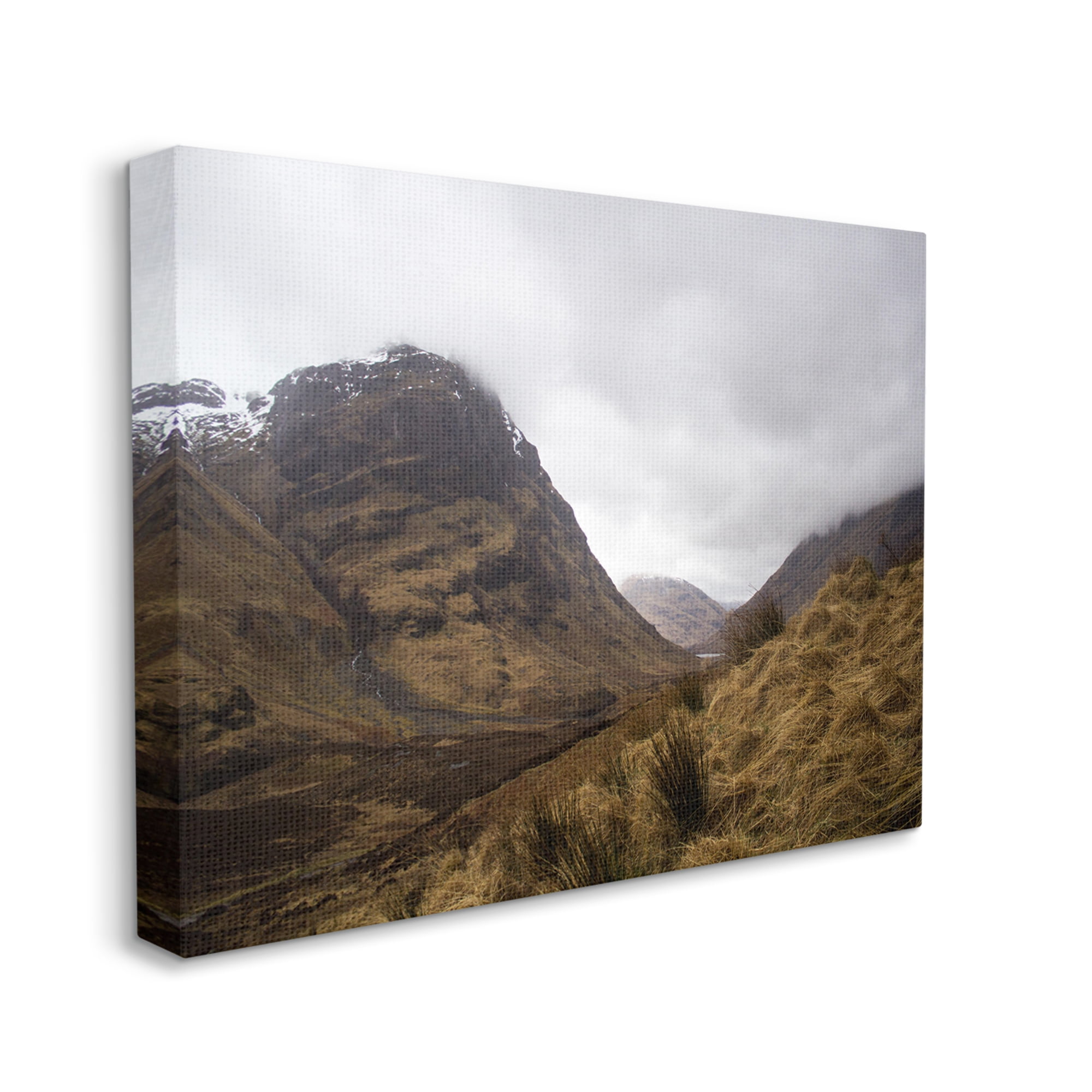 Stupell Industries Desert Hill Peaks Arid Vegetation Heavy Clouds Photograph Gallery Wrapped Canvas Print Wall Art, Design by Daphne Polselli