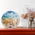 thumbnail image 6 of Dreamtimes Starfish and Seashells on The Beach Wall Clock, 10 Inch Silent Non Ticking Round Clock Oil Painting Clock Easy to Read Clock for Living Room Bedroom Bathroom Home Decor, 6 of 7