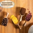 thumbnail image 2 of Wooden Scoops for Canisters 1 PCS Acacia Wooden Scoop for Jars Mini Measuring Spoons for Ground Coffee Scoops Wood Scoops for Seasoning Bath Salt Laundry Detergent Shovel Measuring-Multipurpose, 2 of 8
