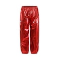 thumbnail image 6 of QSXADF Kid's Hip Hop Dance Jogger Pants Metallic Shiny Loose Elastic Waist Cool Children Outdoor Pants, 6 of 6