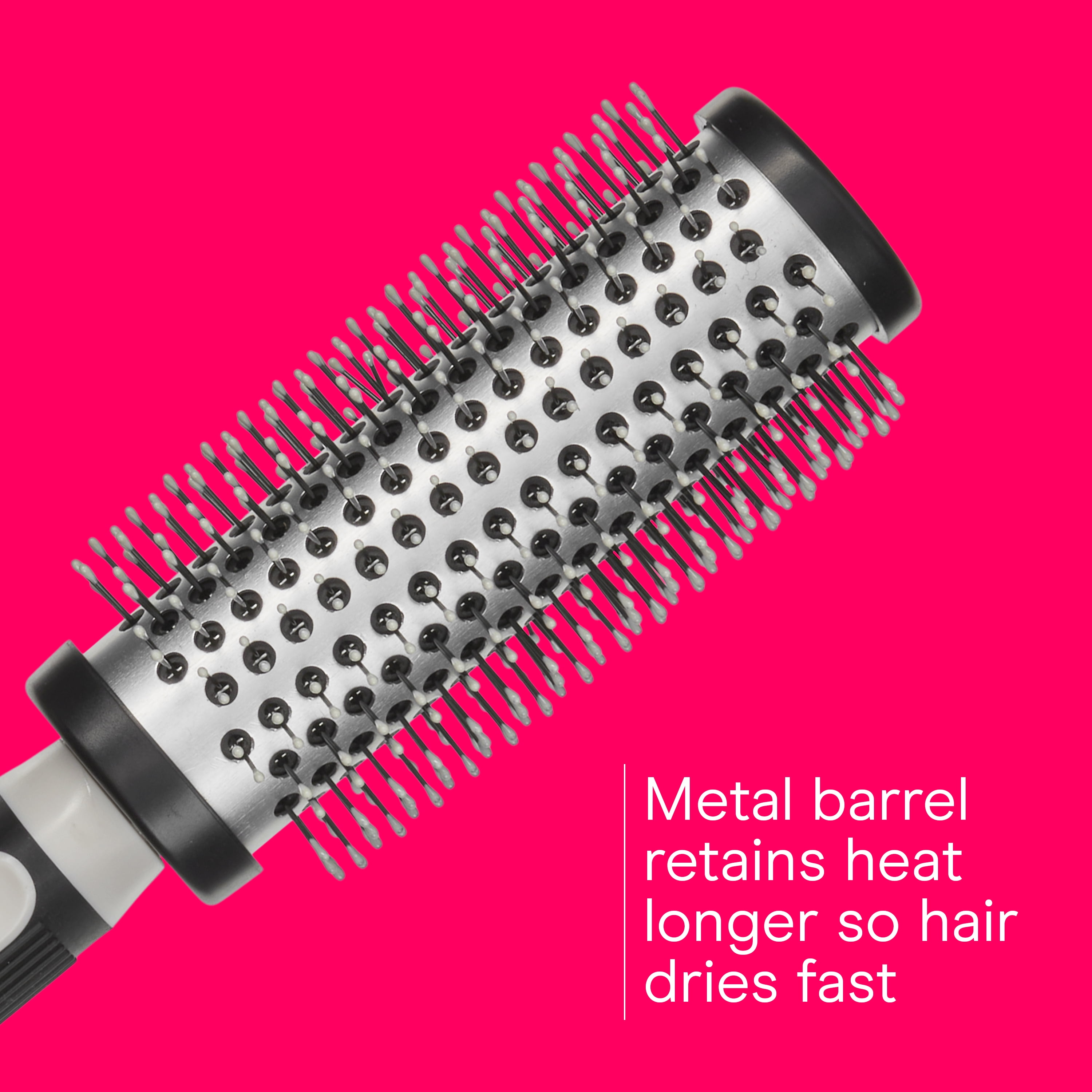 Conair Grip & Style Hot Curling Brush, Blow-Dry Styling Brush