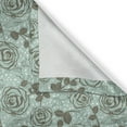 thumbnail image 6 of Ambesonne Floral Valance & Curtain, Romantic Inspirations, 55"x36", Seafoam Sage Green, 6 of 6