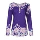 thumbnail image 3 of Pntutb Mujer Botón Blusa Impresión Casual Mangas Largas (Sin Posicionamiento Impresión) Pntutb Pntutb-4993, 3 of 9