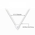 thumbnail image 2 of TINGN Gold Initial Heart Necklace 14K Real Gold Plated Dainty Tiny Small Letter Heart Necklace Initial Jewelry for Women, 2 of 6
