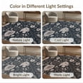 thumbnail image 7 of ODIKA 6'x9' Black Gray Floral Elegance for Modern Washable Area Rug Timeless Garden Design with Detailed Blossoms Non-Slip, Easy Care, for Family Room, Living Mater Bedroom, 7 of 7