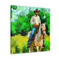 thumbnail image 2 of Cowboy on Horseback - Canvas, 2 of 10