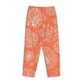 thumbnail image 5 of Disketp He Marine Theme With Beautiful Corals Print Women'S Comfy Pajama Pants Casual Drawstring Palazzo Lounge Wide Leg Pants, 5 of 9