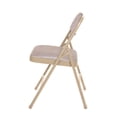 thumbnail image 4 of Hampden Furnishings Bernadine Collection Fabric Padded Folding Chair, Beige, Pack of 4, 4 of 7