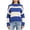 01 Blue, variant on Fewfanhot Fall Sweaters for Women Striped Mock Neck Fall Knit Color Block Long Sleeve Warm Winter Loose Fit Sweater