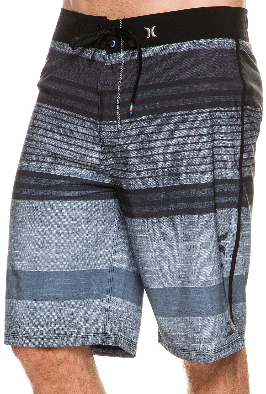 Hurley Hurley NEW Gray Mens Size 33 Phantom Striped FrontTie Board