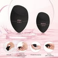 thumbnail image 4 of Makeup Sponges, 3-Pack Foundation Blending Beauty Sponge, Professional Beauty Makeup Set for Dry & Wet Use (Black)…, 4 of 5