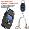 thumbnail image 2 of Portable Electronic Scale, Electronic Crane Scale with Hook with Backlit LCD Display, MAX 50 kg / 110 lb Tare Function, For Travel, Fishing and Outdoo, 2 of 5