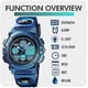 thumbnail image 5 of Reloj deportivo digital para niños, relojes deportivos impermeables para exteriores para niños y niñas, relojes electrónicos casuales analógicos para niños, 5 of 5