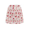 thumbnail image 2 of Uorisango Love Strawberries Women's Mini Tennis Skirt Soft Breathable Women's Athletic Golf Skorts Skirts Versatile Fashionable Outing Wear with Shorts Underneath for Workout Sports, 2 of 7