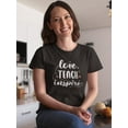 thumbnail image 2 of Love Teach And Inspire T-Shirt Women -Smartprints Designs, Female 5X-Large, 2 of 4