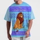thumbnail image 5 of Camiseta para hombre con estampado 3D de Rey León divertido, moda urbana, informal, de verano, con cuello redondo, manga corta, camiseta de gran tamaño, 5 of 5