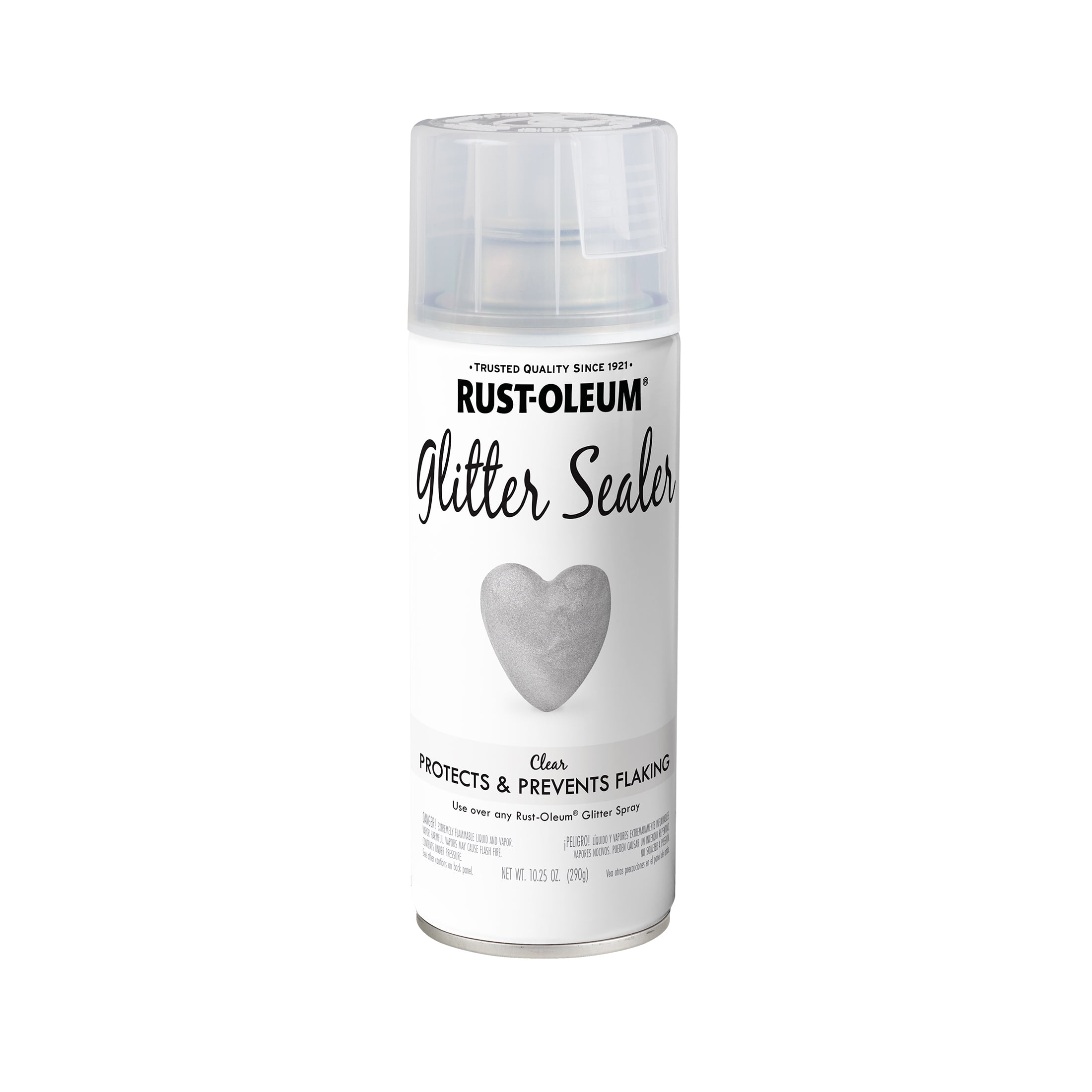 (3 pack) Clear Sealer, Rust-Oleum Glitter Spray Paint-267736, 10.25 oz