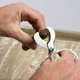 thumbnail image 2 of Stainless Steel Cigar Scissors w/ Black PVC Leather Pouch, 2 of 8