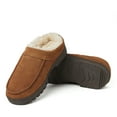 thumbnail image 2 of Dearfoams Men's Reed Genuine Suede Moccasin Toe Clog Slipper, 2 of 6