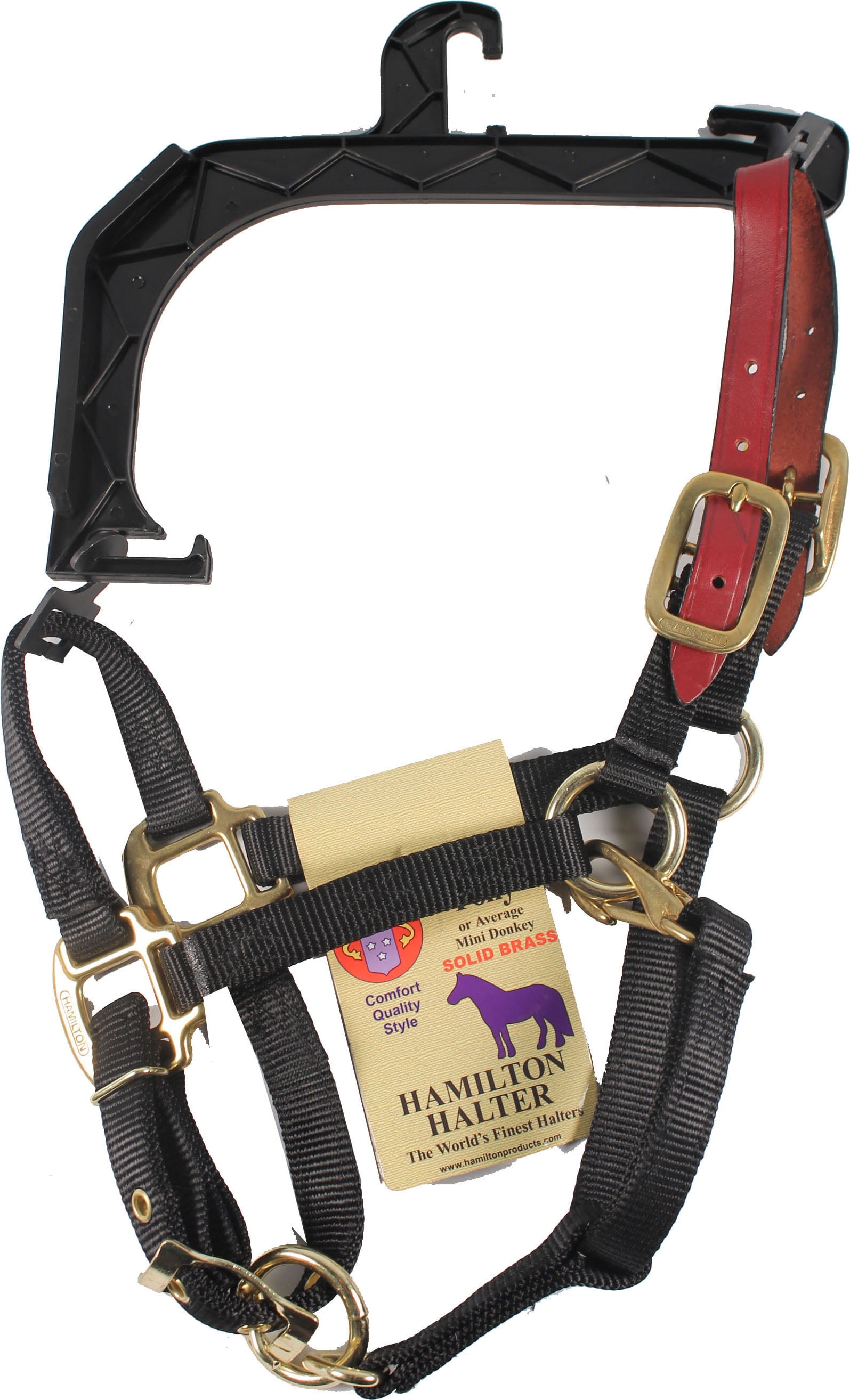 Hamilton Halter CompanyAdjustable Horse Halter With Leather Headpole