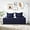 Navy Blue, variant on 5 Piece Daybed Cover Set Twin Daybed Bedding Sets for All Season Lightweight Daybed Comforter with Matching Shams&Decorative Pillows, Double Sided-Quilting Day Bed Cover,39"x75",Gray