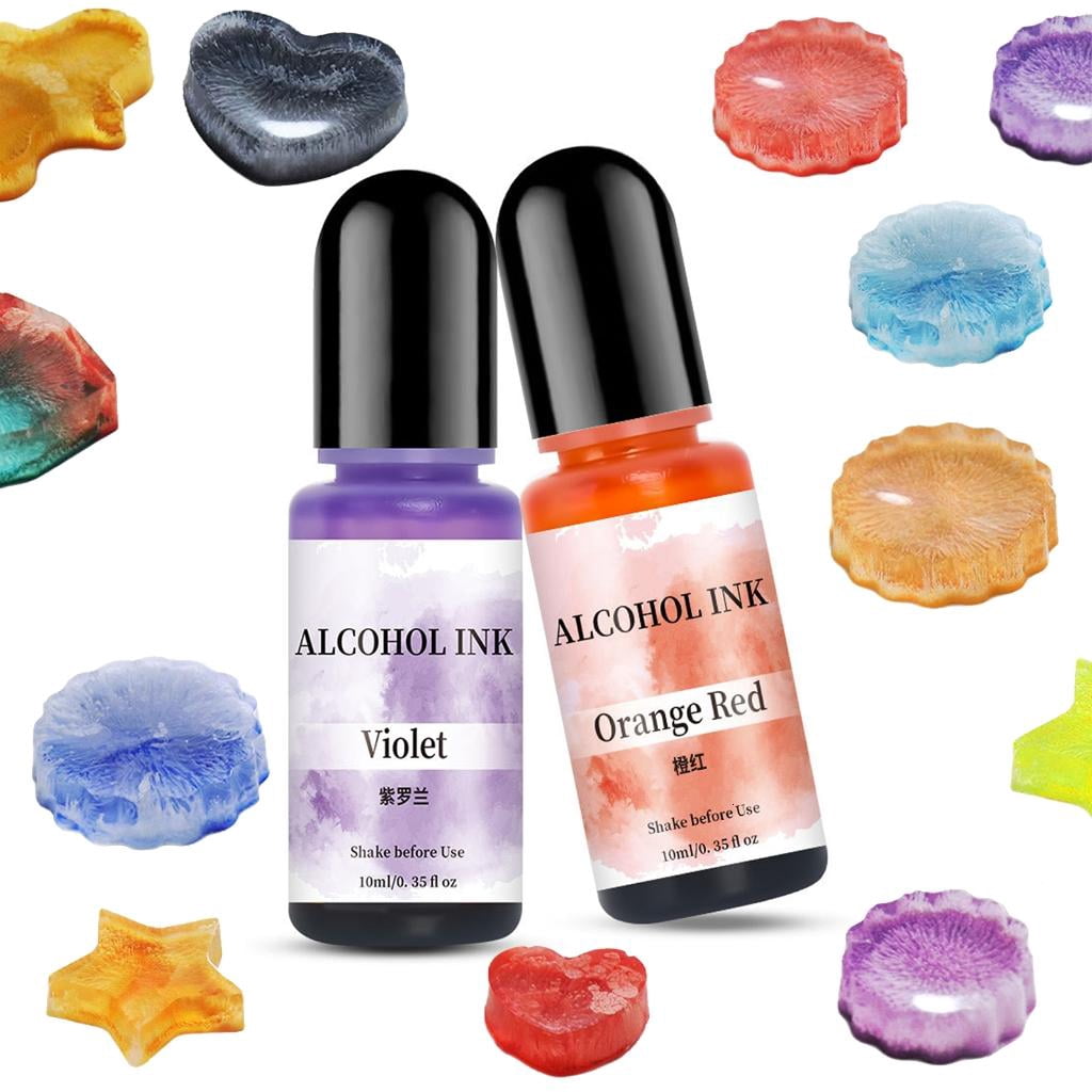 30 Bottles Inks Set Epoxy Resin Dye Jewelry Making Supplies Intenses Pigment Colors Suitable for Crafting and Jewelry
