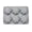 Gray, variant on JuDWoC Fluted Petal Silicone Mold 6 Cavity Custom Mousse Pan 8.66 Inch Food Grade Non Stick Chocolate Cake Form Reusable Temperature Resistant Base for Soap Candy Pudding