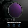 thumbnail image 3 of Neewer 95mm Fixed Neutral Density Filter, 16.5 Stop ND Filter for Camera Lens, Ultra Dark Lens Filter with Multi Coated HD Optical Glass and Slim Aluminum Frame for Celestial Event Photography, 3 of 8