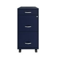 thumbnail image 2 of Pemberly Row Modern 3-Drawers Vertical Navy Metal Filing Cabinet Pre-assembled, 2 of 6