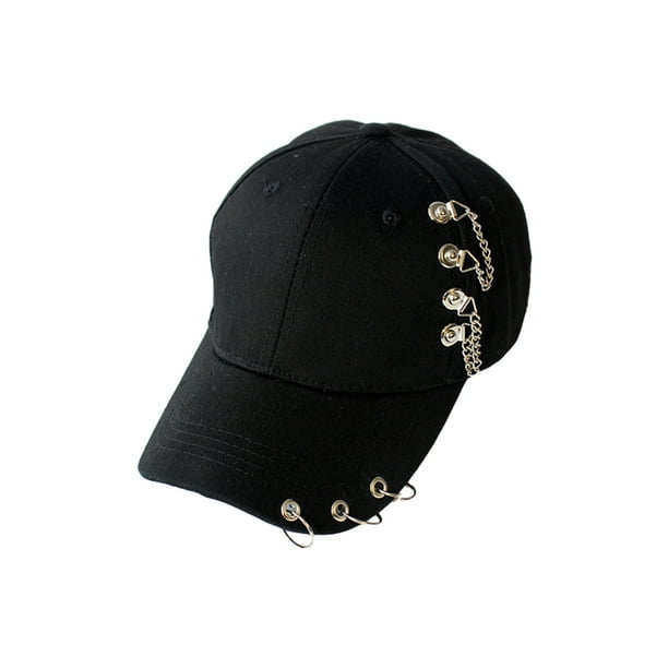 Qarigey Gorra de béisbol de tela transpirable para cabeza fresca y seca anillo oficial béisbol elegante sombrero Casual Sombreros Cadena Negra