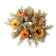 thumbnail image 3 of Vela Decorativa De 9.8" Con Forma De Corona Para Fiesta De Acción De Gracias, Calabazas Naranjas, 3 of 8