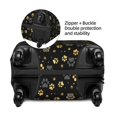 thumbnail image 3 of Bingfone Gold Dog Paw Luggage Cover Washable Suitcase Cover Protector Anti-scratch Suitcase cover Fits 18-32 Inch Luggage (No luggage included), 3 of 8