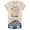 Beige, variant on QHWAUAKFBN T Shirts For Women Trendy Loose Fit Summer Printed Cotton Feel Short Sleeve Round Neck Tee Tshirts Top