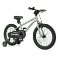 thumbnail image 1 of Costway 18-Inch Kid's Bike for 4-8 Years Old with Adjustable Saddle & Anti-slip Handlebar Silver, 1 of 10