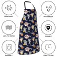thumbnail image 5 of Fuzoiu Sharks In Sunglasses Print Adjustable Waterproof Apron with Pockets,Waterproof Apron for Cooking, Gardening, and Art Projects, 5 of 8