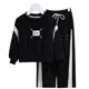 thumbnail image 5 of Traje deportivo informal con cuello redondo para mujer, conjunto de 2 piezas para niñas, ropa para niños, primavera y otoño, 2024, 5 of 5