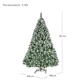 thumbnail image 5 of Árbol Navidad Verde Semi Nevado Jardimex 1.9m Pino Navideño 900 Ramas, 5 of 5
