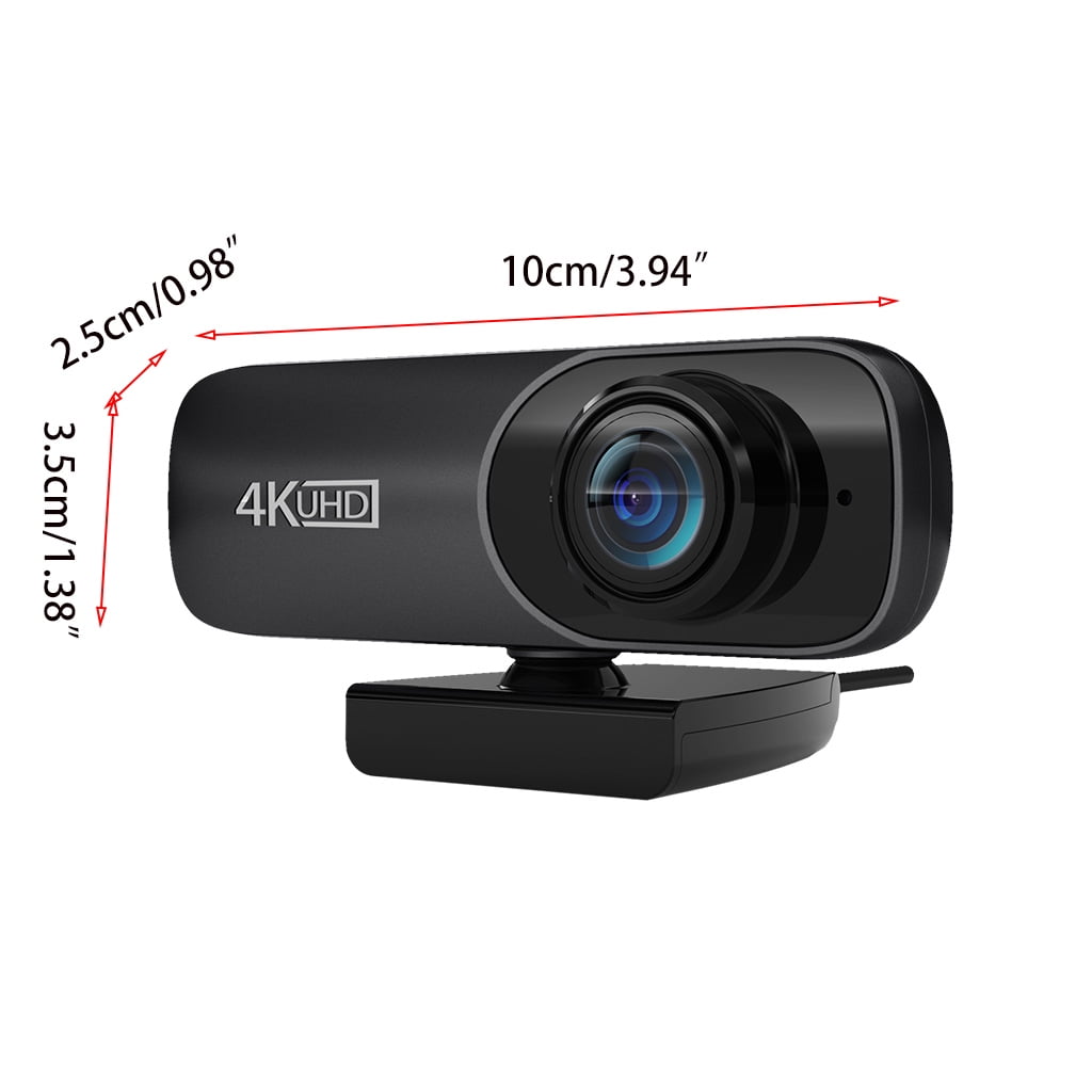 BQBQERT 4K Full High Definition Camera 120° Wide View Built-in Microphone Usb 2.0 Drive Webcam for Broadcast