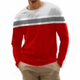 thumbnail image 1 of MesaSe Men Spring And Autumn Button  Neck Solid Color Blouse Long Sleeve Top Bottoming Shirt, 1 of 7