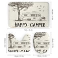 thumbnail image 3 of 4 Piece Decor Shower Curtains Sets Happy Camper-12 with Rugs Include Waterproof Shower Curtain Non-Slip Rug Toilet Lid Cover Bath Mat Camping Camper Gifts Bathroom Decor Sets for Bathroom Decor Set, 3 of 8