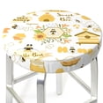 thumbnail image 3 of Daiia Farm Bee Cute Honey Stool Covers Round,Round Bar Stool Covers Waterproof Bar Chair Covers Washable Stool Cushion Slipcover for 12-14 Inch Chair-13 inch, 3 of 7