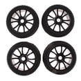 thumbnail image 2 of 4x llantas y Neumáticos perfecl 17 mm Hub color Negro para 1:8 RC Coche Vehículo Todoterreno HSP HPI, 2 of 8