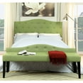 thumbnail image 2 of Furniture of America Bancroft Tufted Fabric Headboard, Full/Queen, Green, 2 of 8
