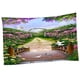 thumbnail image 1 of Tapiz de jardín para colgar en la pared, camino de flores, tapiz de pared, arte decorativo de pared 150x130cm, 1 of 9