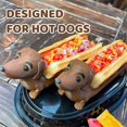 thumbnail image 2 of Puppy Shaped Serving Tray Dachshund Snack Holder for Home, 2 of 5